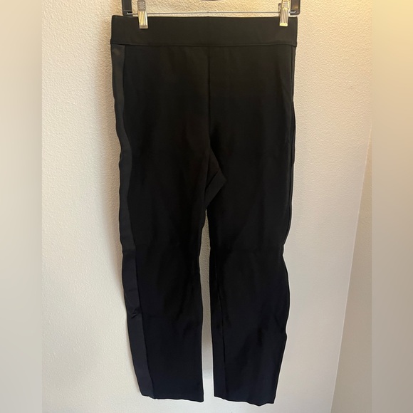 Spanx Perfect Fit Slim Pant Tuxedo Stripe Black Medium - Picture 1 of 5